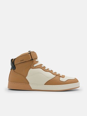 Beige Men's Pedro Stride Sneakers | YQDZHK-497