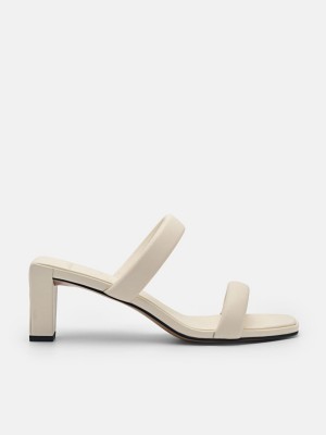 Beige Women's Pedro Aster Heels Sandals | IHEUXZ-287