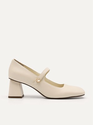 Beige Women's Pedro Mastaba Heels | QKLGUA-695