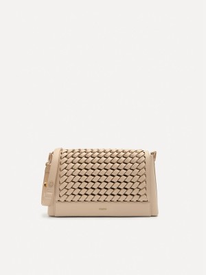 Beige Women's Pedro Palma Shoulder Bags | XFPMDC-970