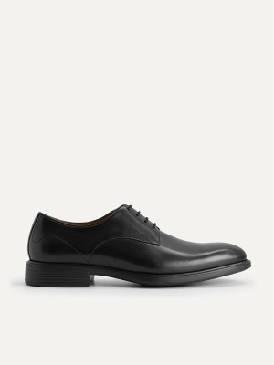 Black Men's Pedro Altitude Leather Derby Shoes | LPTEGZ-139