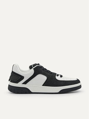 Black Men's Pedro EOS Sneakers | LZQWUD-054