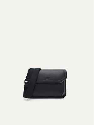 Black Men's Pedro Ferry Sling Bag | DETAJR-634