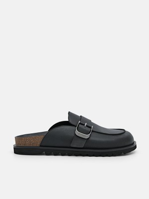 Black Men's Pedro Helix Slip-On Sandals | PAIQWC-326