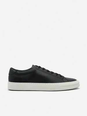 Black Men's Pedro Icon Ridge Court Sneakers | CYXSFO-296