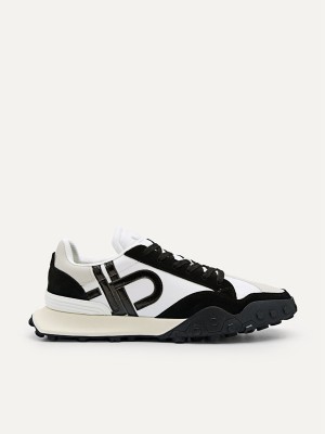 Black Men's Pedro Icon Suede Sneakers | PMFKDO-850