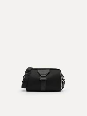 Black Men's Pedro Jet Set Sling Bag | HUXPED-391