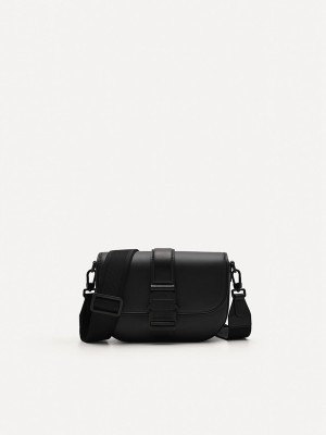 Black Men's Pedro Kane Sling Bag | JXHTFO-287