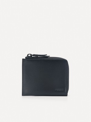 Black Men's Pedro Leather Wallet | UVEXOC-108