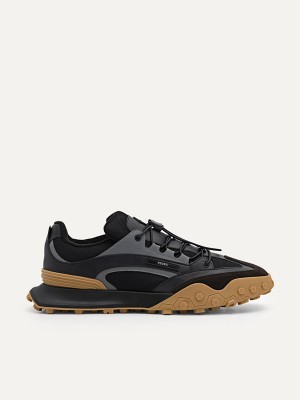 Black Men's Pedro Node Sneakers | DTBFZC-103