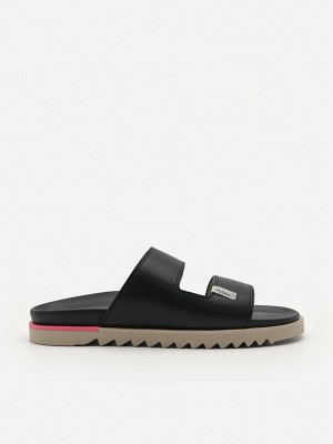 Black Men's Pedro Owen Slides | VZLGXE-948