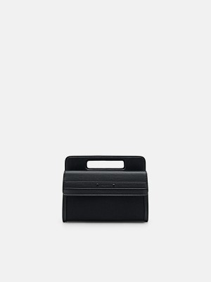 Black Men's Pedro Richard Clutch Bag | JEVMUG-168