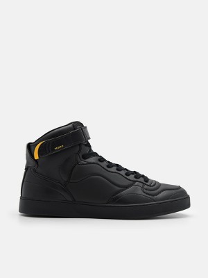 Black Men's Pedro Stride Sneakers | YTZAKL-175