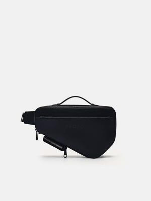 Black Men's Pedro Taper Sling Bag | TUZPSO-641