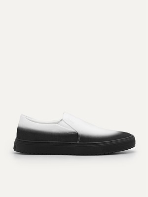 Black Men's Pedro Zia Slip-On Sneakers | RYWBXZ-201