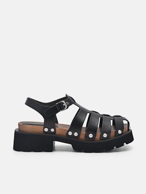 Black Women's Pedro Alia Studded Clogs | TIOYDH-538