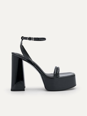 Black Women's Pedro Aryna Heels Sandals | TVFGCW-036