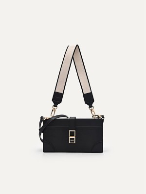 Black Women's Pedro Bianca Shoulder Bags | JCQEMW-436