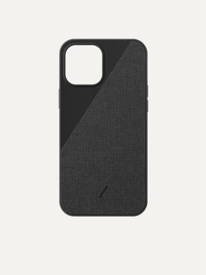 Black Women's Pedro Canvas Fabric iPhone 12 Phone Case | BZTIER-308