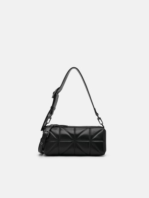 Black Women's Pedro Helix Mini Shoulder Bags | UQRVOF-614