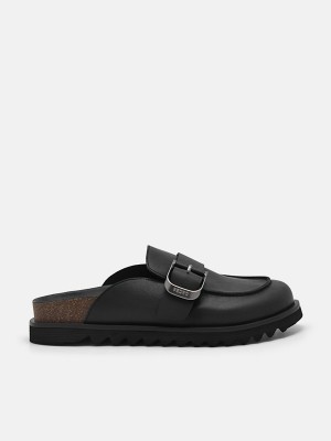 Black Women's Pedro Helix Mules | QAFXWV-210