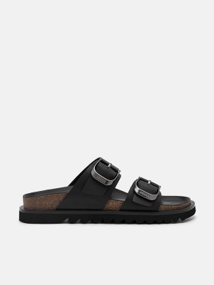 Black Women's Pedro Helix Sandals | ZEWTCI-571