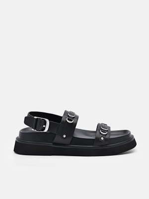 Black Women's Pedro Helix Slingback Sandals | DVNFKI-312