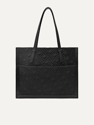 Black Women's Pedro Icon Nylon Tote Bag | EGVHMO-603