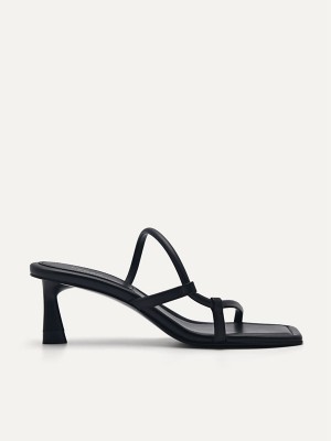 Black Women's Pedro JM888 Heels Sandals | QAVBYR-734