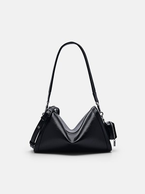 Black Women's Pedro Maggie Shoulder Bags | NRHFPT-623