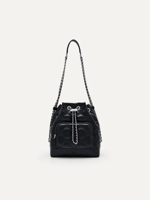 Black Women's Pedro Maisie Bucket Bags | RFTVSD-803