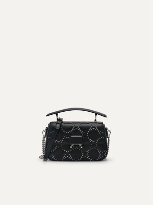 Black Women's Pedro Maisie Mini Shoulder Bags | KEQPOV-389