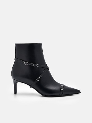 Black Women's Pedro Mara Heel Boots | KRVEIX-084