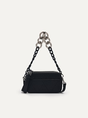 Black Women's Pedro Megan Mini Shoulder Bags | PXLSCR-632