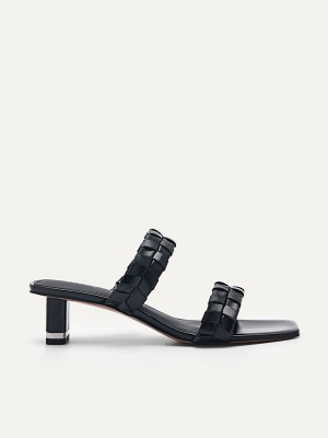 Black Women's Pedro Palma Heels Sandals | WCTNXZ-249