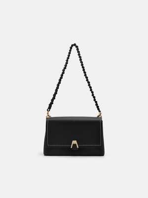 Black Women's Pedro Porto Shoulder Bags | BDYKUN-328