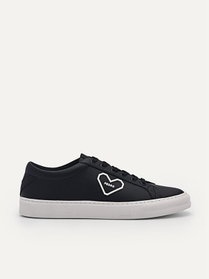 Black Women's Pedro Ridge Court Sneakers | BSRELM-018