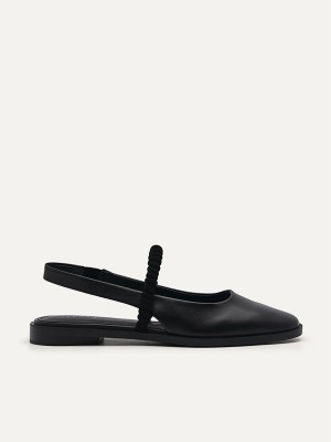 Black Women's Pedro Trinket Flats | VSFQNH-762