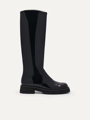 Black Women's Pedro Twigs Knee Boots | OZJVYI-189