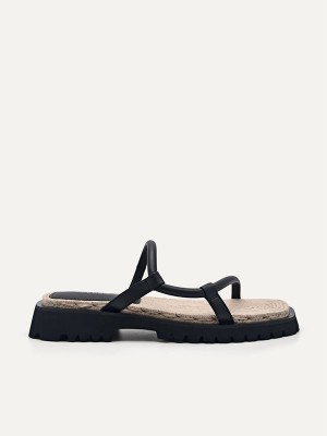 Black Women's Pedro Woven Sandals | IBLSOQ-215