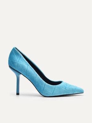 Blue Women's Pedro Celeste Pumps | UHXFPC-823