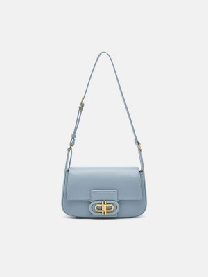 Blue Women's Pedro Icon Leather Shoulder Bags | ETBDWI-475