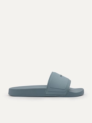 Blue Women's Pedro Rubber Sandals | NVAEYD-614