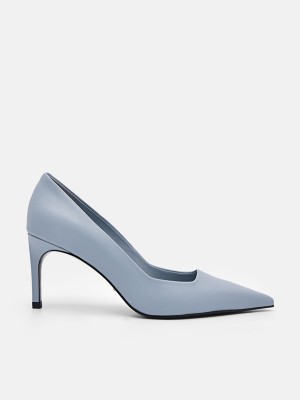 Blue Women's Pedro Studio Christy Leather Pumps | UJILTF-321