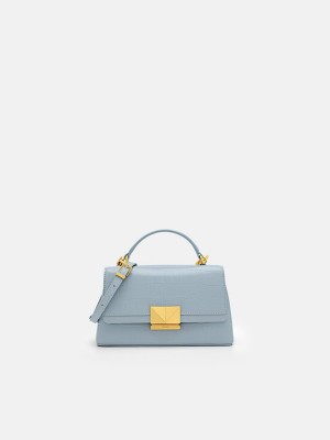 Blue Women's Pedro Studio Pixel Leather Mini Shoulder Bags | ZTLISE-920