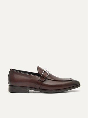 Brown Men's Pedro Brando Leather Loafers | GBONED-523