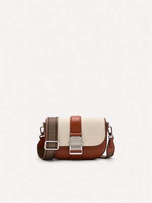 Brown Men's Pedro Kane Sling Bag | OKLFHG-531