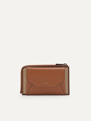 Brown Men's Pedro Phone Pouches | YRSNOG-269