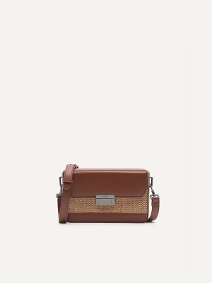 Brown Men's Pedro Sling Bag Sling Bag | WVDJKG-183