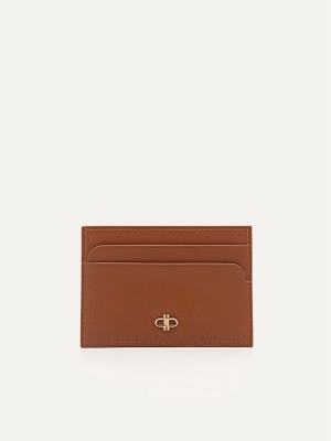 Brown Women's Pedro Icon Mini Leather Card Holder | BAZIFJ-870